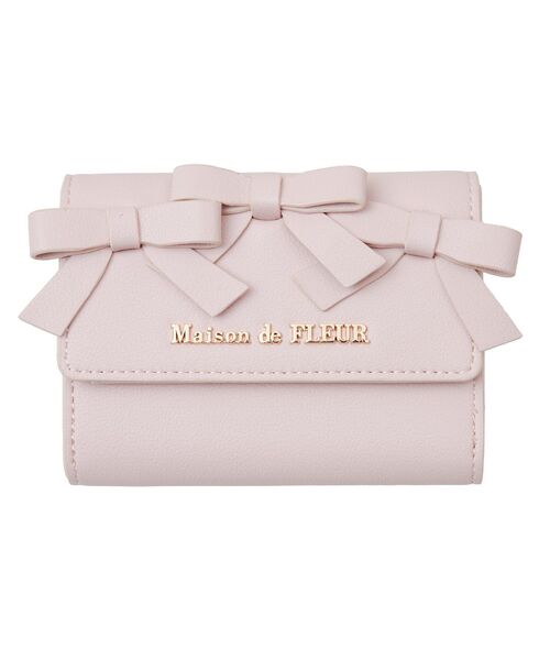 Maison de FLEUR(メゾンドフルール)の「ガーリーリボンウォレット(財布・レディース・ラベンダー/ピンク/ブラック・FREE)」の15枚目の写真