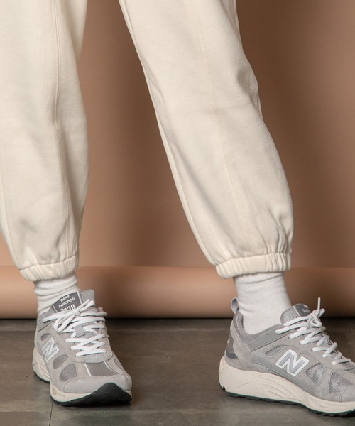 Bou Jeloud（ブージュルード）の「スウェットパンツ（スウェットパンツ・レディース・チャコールグレー/アイボリー/ブラック・38）」の7枚目の写真