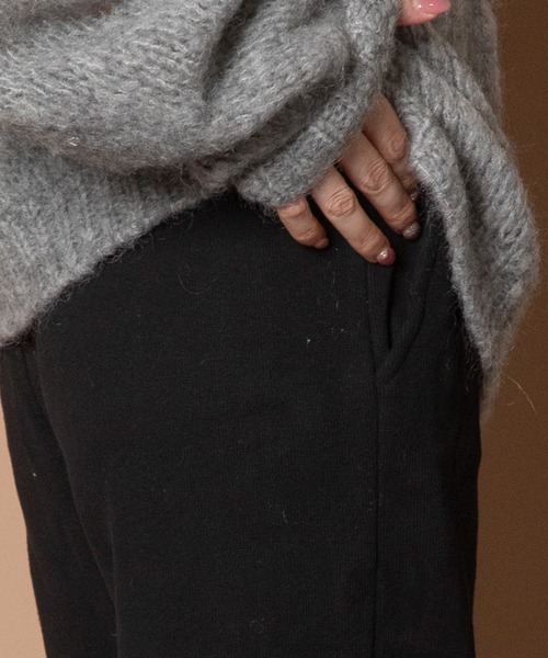 Bou Jeloud（ブージュルード）の「スウェットパンツ（スウェットパンツ・レディース・チャコールグレー/アイボリー/ブラック・38）」の14枚目の写真