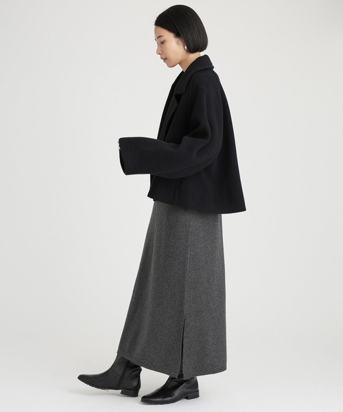 BABYLONE（バビロン）の「ウールベロアショートコート（ピーコート