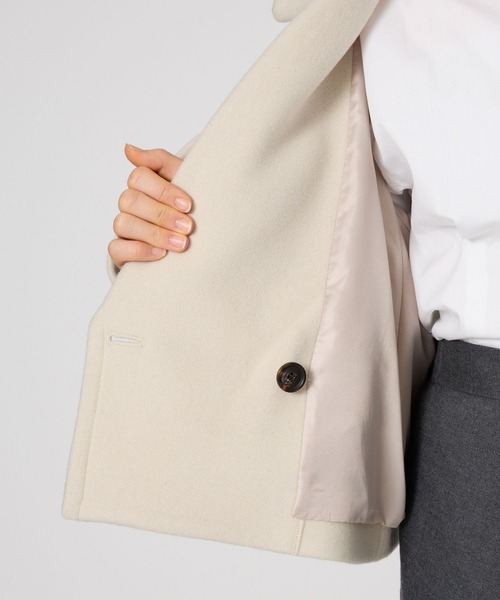 BABYLONE（バビロン）の「ウールベロアショートコート（ピーコート