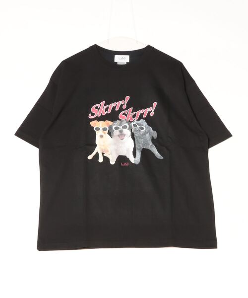 LAll(ラル)の「skrr Tシャツ(Tシャツ/カットソー・レディース・ホワイト/ブラック・MEDIUM/LARGE)」の7枚目の写真