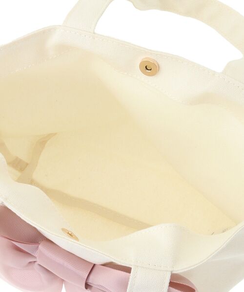 Maison de FLEUR(メゾンドフルール)の「EC限定 リボンキャンバストートバッグ(トートバッグ・レディース・ピンク/ブラック/アイボリー/ブルー系その他7・FREE)」の16枚目の写真