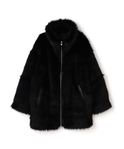 AULA（アウラ）の「AULA/アウラ/別注ファーブルゾン（ブルゾン・レディース・その他24/ブラック・0）」の4枚目の写真