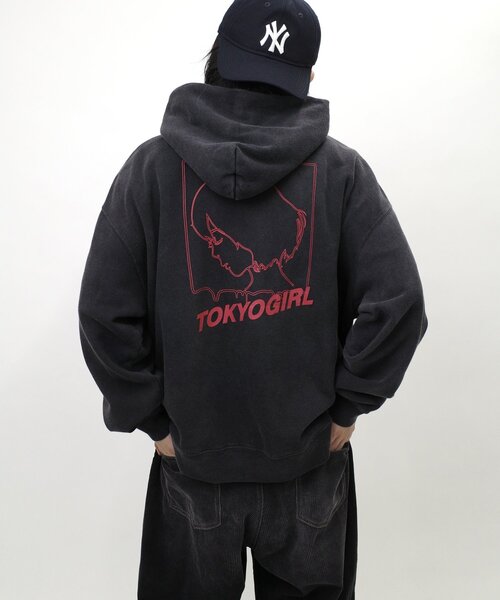 WHO'S WHO gallery（フーズフーギャラリー）の「【WEB限定】(UNISEX/ユニセックス) 東京ガールパーカー（パーカー・レディース・ネイビー/ライトグレー/ブラック・LARGE/X-LARGE）」の9枚目の写真