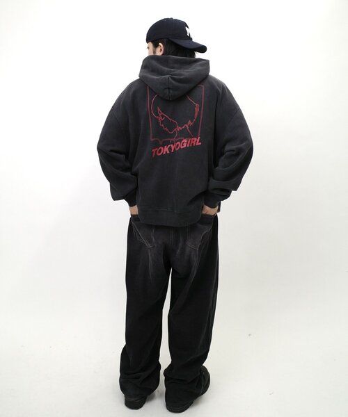 WHO'S WHO gallery（フーズフーギャラリー）の「【WEB限定】(UNISEX/ユニセックス) 東京ガールパーカー（パーカー・レディース・ネイビー/ライトグレー/ブラック・LARGE/X-LARGE）」の11枚目の写真