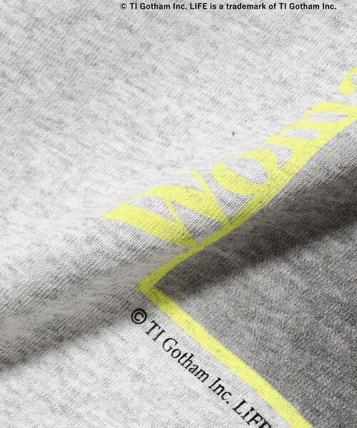 GOOD ROCK SPEED(グッドロックスピード)の「【別注】GOOD ROCK SPEED / Life Ponch Tシャツ(Tシャツ/カットソー・レディース・グレー/ホワイト・ONE SIZE)」の4枚目の写真