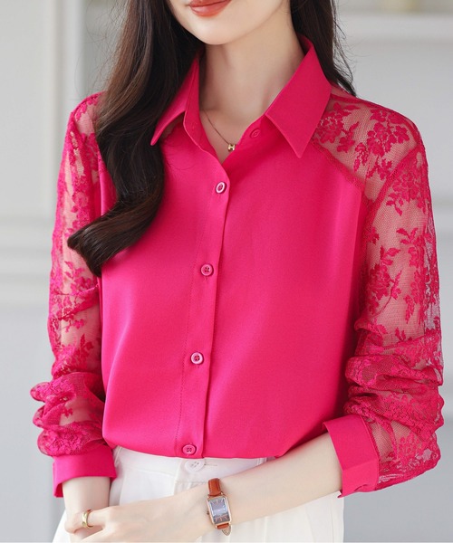 レーススリーブシャツ（シャツ/ブラウス）｜AMAJI（アマジ）