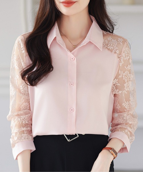 レーススリーブシャツ（シャツ/ブラウス）｜AMAJI（アマジ）