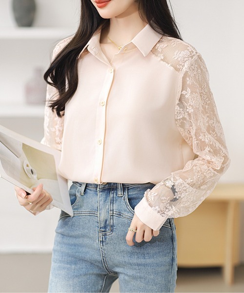 レーススリーブシャツ（シャツ/ブラウス）｜AMAJI（アマジ）