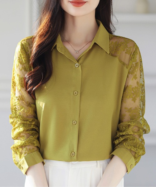 レーススリーブシャツ（シャツ/ブラウス）｜AMAJI（アマジ）