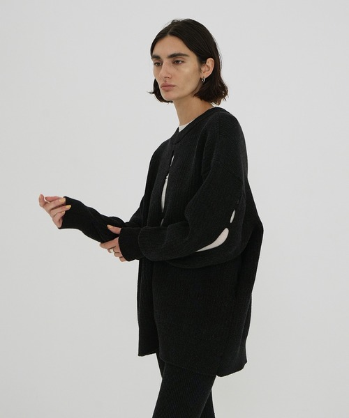 CLANE（クラネ）の「W FACE COLOR MIX HOLE SLEEVE C/D