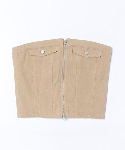 STYLEBLOCK（スタイルブロック）の「起毛カツラギWジップベアトップ（シャツ/ブラウス・レディース・アイボリー/カーキ/ベージュ/グレイッシュベージュ・M）」の9枚目の写真