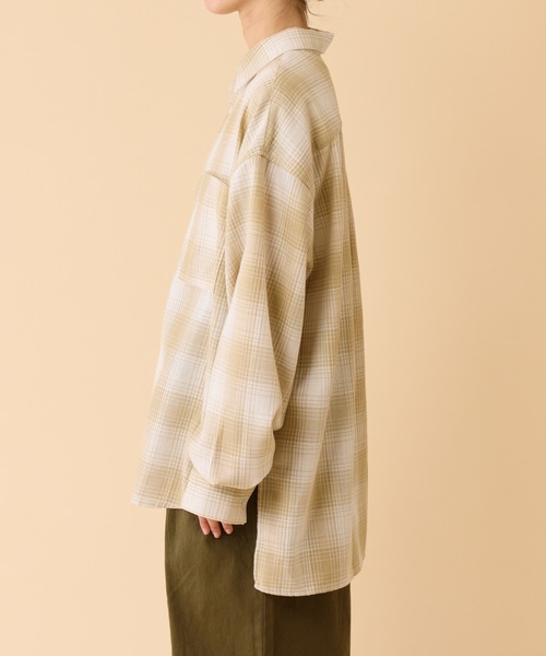 CIAOPANIC TYPY(チャオパニックティピー)の「【UNISEX】ルーズシルエットレギュラーカラーアソートシャツ(シャツ/ブラウス・メンズ・ネイビー/ベージュ/ブラック/モカ/サックスブルー/レッド・SMALL/X-LARGE/LARGE/MEDIUM)」の13枚目の写真