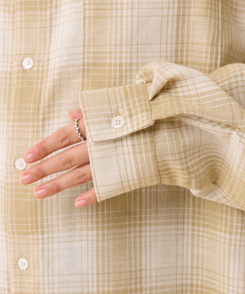 CIAOPANIC TYPY(チャオパニックティピー)の「【UNISEX】ルーズシルエットレギュラーカラーアソートシャツ(シャツ/ブラウス・メンズ・ネイビー/ベージュ/ブラック/モカ/サックスブルー/レッド・SMALL/X-LARGE/LARGE/MEDIUM)」の17枚目の写真