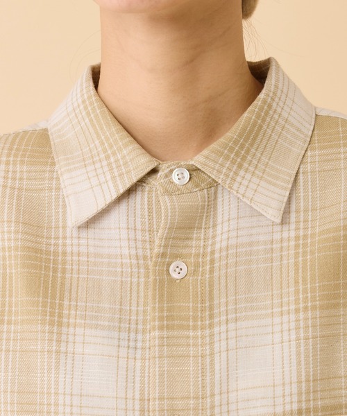 CIAOPANIC TYPY(チャオパニックティピー)の「【UNISEX】ルーズシルエットレギュラーカラーアソートシャツ(シャツ/ブラウス・メンズ・ネイビー/ベージュ/ブラック/モカ/サックスブルー/レッド・SMALL/X-LARGE/LARGE/MEDIUM)」の15枚目の写真