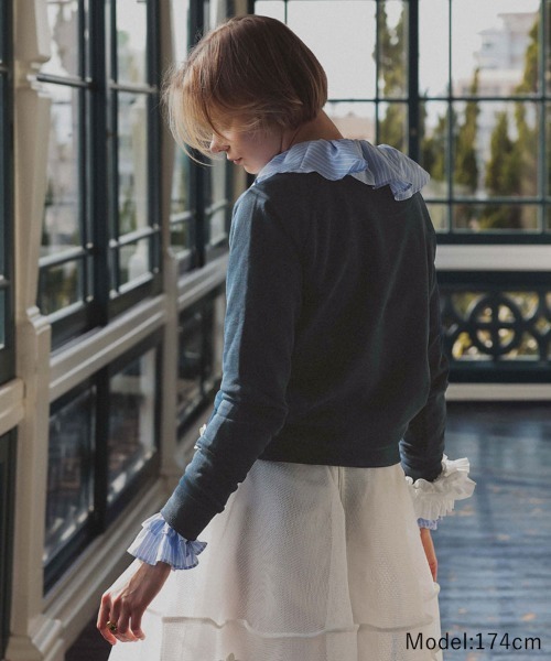 DONOBAN（ドノバン）の「シュシュsetロゴスウェット（スウェット・レディース・ネイビー/アイボリー・ONE）」の10枚目の写真