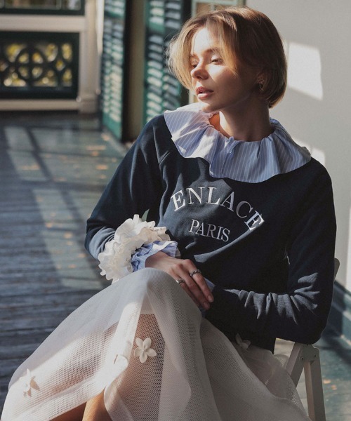 DONOBAN（ドノバン）の「シュシュsetロゴスウェット（スウェット・レディース・ネイビー/アイボリー・ONE）」の13枚目の写真