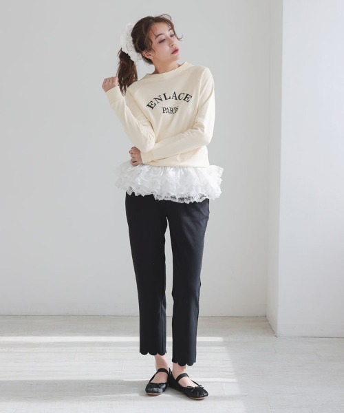 DONOBAN（ドノバン）の「シュシュsetロゴスウェット（スウェット・レディース・ネイビー/アイボリー・ONE）」の3枚目の写真