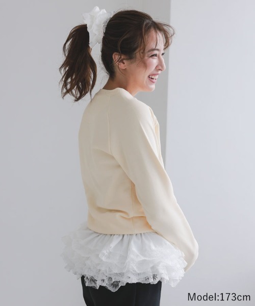 DONOBAN（ドノバン）の「シュシュsetロゴスウェット（スウェット・レディース・ネイビー/アイボリー・ONE）」の4枚目の写真