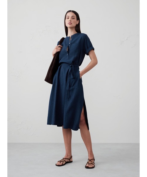 【美品】BANANA REPUBLIC リネンブレンド ワンピース セール】BANANA REPUBLIC FACTORY STORE リネンブレンド マキシ