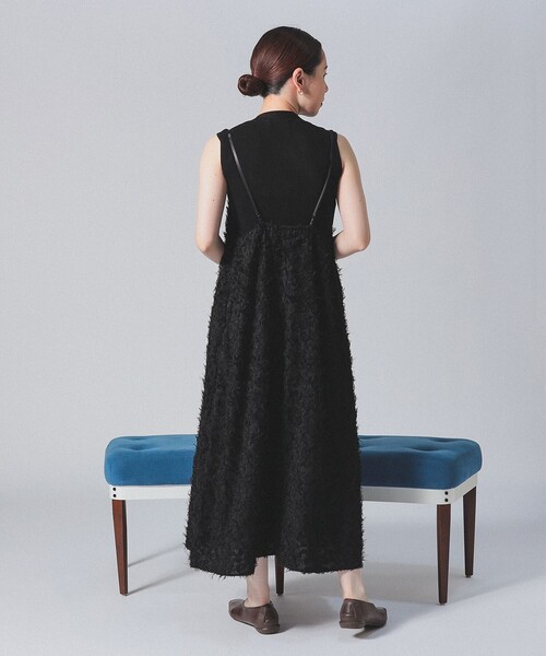 タグ付未使用　デミルクス ビームス　ジャカード ペプラムワンピース Demi-Luxe BEAMS（デミルクス ビームス）の「Demi-Luxe BEAMS