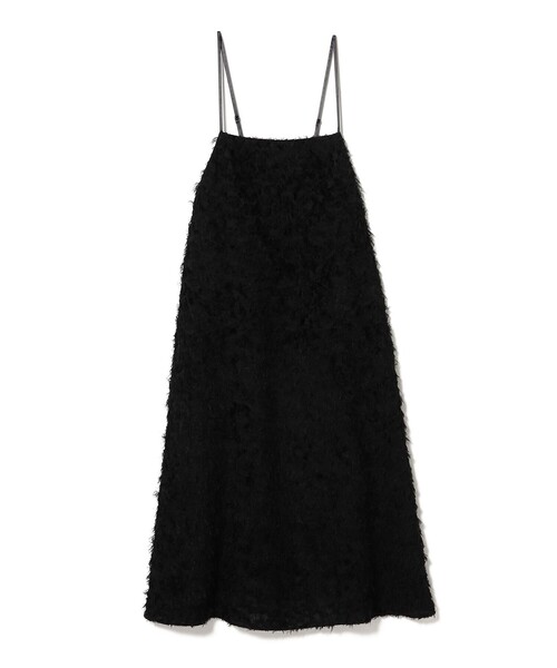 Demi-Luxe BEAMS（デミルクス ビームス）の「シャギー ジャカード キャミソールワンピース［手洗い可］（ワンピース・レディース・ブラック・ONE SIZE）」の7枚目の写真