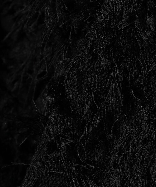Demi-Luxe BEAMS（デミルクス ビームス）の「シャギー ジャカード キャミソールワンピース［手洗い可］（ワンピース・レディース・ブラック・ONE SIZE）」の3枚目の写真