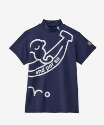 未使用　and per se　アンパスィ　カットソー　M and per se アンパスィ 長袖ハイネックシャツ メンズ