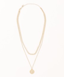 Pittok（ピットク）の「コイン風２連チェーンネックレス（ネックレス）」