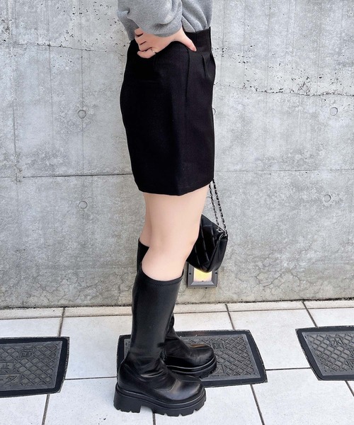 INGNI(イング)の「ハイウエストキュロットパンツ(セットアップ対応)(その他パンツ・レディース・アイボリー/グレー/ブラック・FREE)」の11枚目の写真