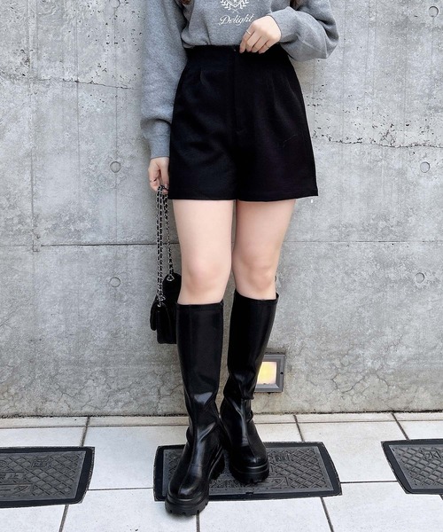 INGNI(イング)の「ハイウエストキュロットパンツ(セットアップ対応)(その他パンツ・レディース・アイボリー/グレー/ブラック・FREE)」の14枚目の写真