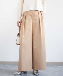 ライトツイル2タックワイドパンツ/洗える