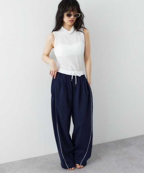 セール】サイドラインスウェットパンツ（スラックス）｜HANNE
