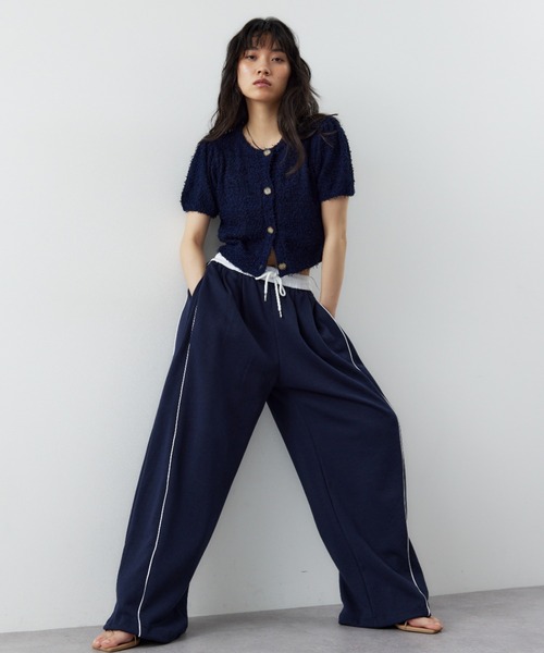 セール】サイドラインスウェットパンツ（スラックス）｜HANNE