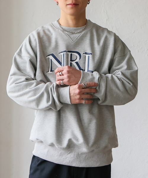 No Rule No Line（ノール－ルノーライン）の「フロントカレッジロゴデザイン スウェット トレーナー（スウェット・レディース・グレー/チャコール・FREE）」の17枚目の写真