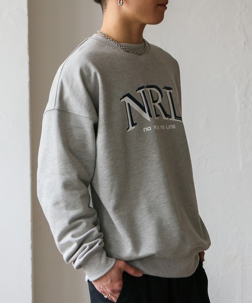 No Rule No Line（ノール－ルノーライン）の「フロントカレッジロゴデザイン スウェット トレーナー（スウェット・レディース・グレー/チャコール・FREE）」の19枚目の写真