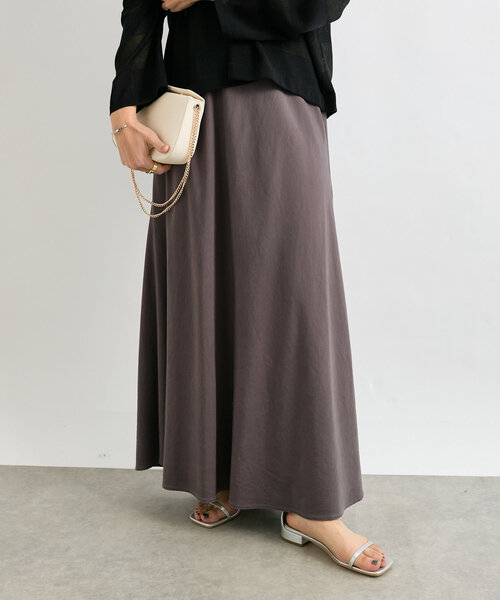 セール】【セットアップ可】ガーメントダイバイヤススカート（スカート
