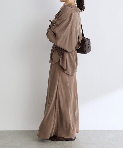 RIVE DROITE リヴドロワ　ガーメントダイバイヤススカート セール】【セットアップ可】ガーメントダイバイヤススカート（スカート