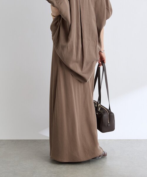 RIVE DROITE（リヴドロワ）の「【セットアップ可】ガーメントダイバイヤススカート（スカート・レディース・チャコールグレー/ライトグレー/ベージュ/ブラウン・36/38）」の8枚目の写真