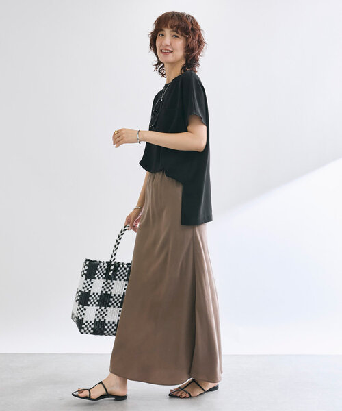 RIVE DROITE（リヴドロワ）の「【セットアップ可】ガーメントダイバイヤススカート（スカート・レディース・チャコールグレー/ライトグレー/ベージュ/ブラウン・36/38）」の11枚目の写真
