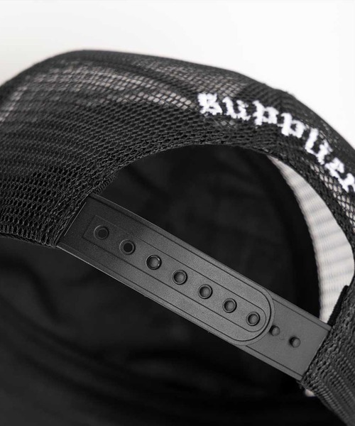 Cross Leather Patch Mesh Cap｜SUPPLIER｜キャップ