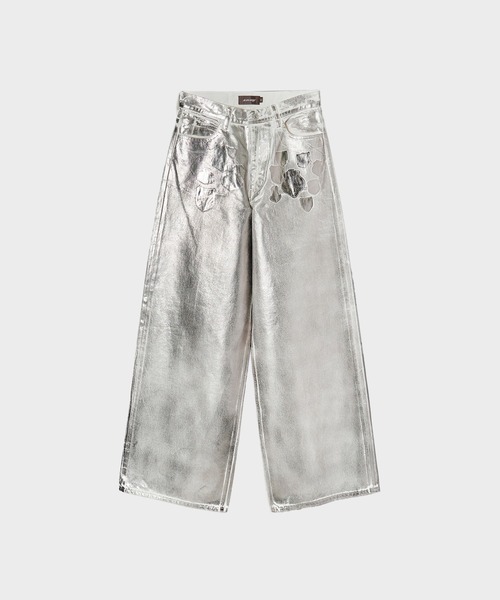 MASU（エムエーエスユー）の「【MASU/エムエーエスユー】“MASU BOYS” EMBLEM BAGGY JEANS（デニムパンツ・メンズ・シルバー・44/46）」の7枚目の写真