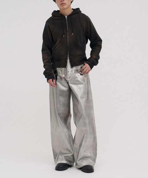 MASU（エムエーエスユー）の「【MASU/エムエーエスユー】“MASU BOYS” EMBLEM BAGGY JEANS（デニムパンツ・メンズ・シルバー・44/46）」の12枚目の写真