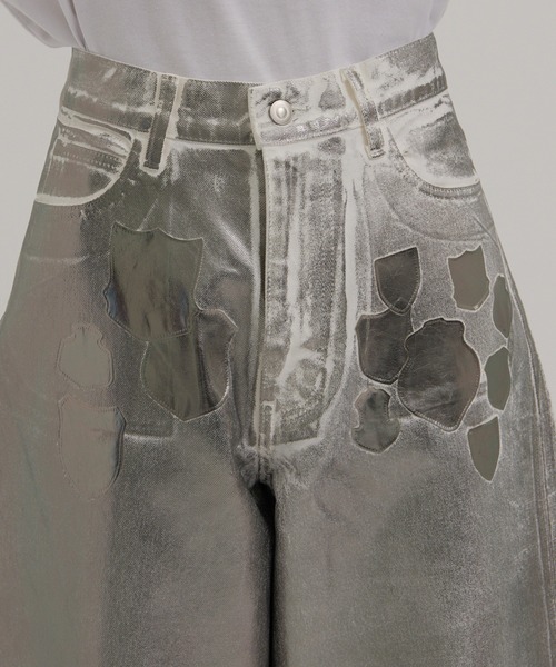 MASU（エムエーエスユー）の「【MASU/エムエーエスユー】“MASU BOYS” EMBLEM BAGGY JEANS（デニムパンツ・メンズ・シルバー・44/46）」の17枚目の写真