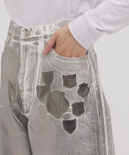MASU（エムエーエスユー）の「【MASU/エムエーエスユー】“MASU BOYS” EMBLEM BAGGY JEANS（デニムパンツ・メンズ・シルバー・44/46）」の19枚目の写真