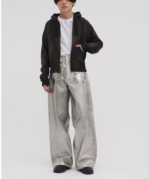 MASU（エムエーエスユー）の「【MASU/エムエーエスユー】“MASU BOYS” EMBLEM BAGGY JEANS（デニムパンツ・メンズ・シルバー・44/46）」の13枚目の写真