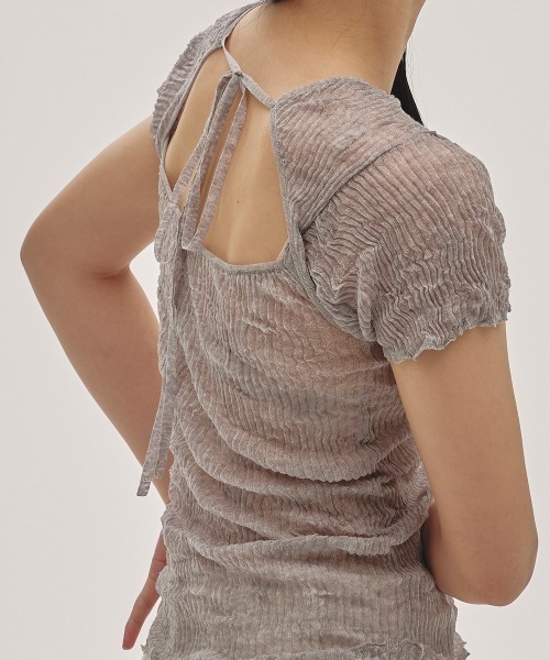 TODAYFUL/トゥデイフル】2way Sheer Knittops/シアーニット