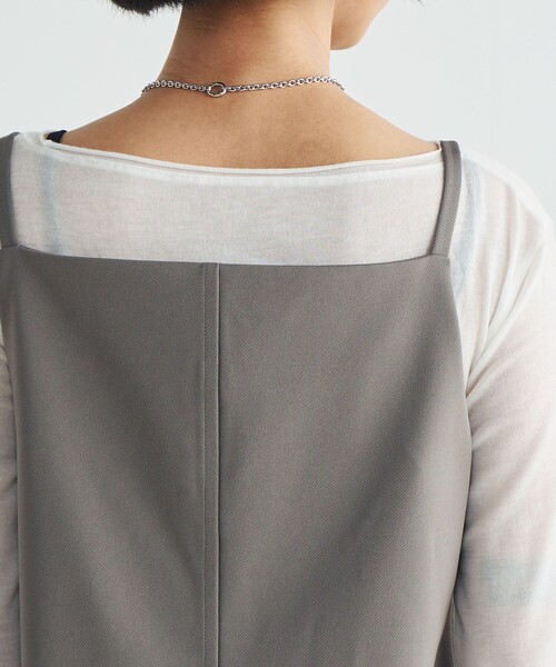 EDITION(エディション)の「カルゼジャージー ジップトップス(シャツ/ブラウス・レディース・ブラック/キャメル・36/34)」の8枚目の写真