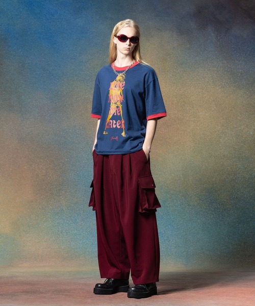 glamb(グラム)の「Color Cargo Slacks / カラーカーゴスラックス(スラックス・メンズ・ワイン/ブラック/ブルー/ライム・S/M/L)」の6枚目の写真